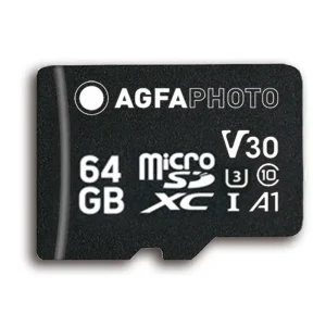 AgfaPhoto 64GB microSDXC-Karte inkl. Adapter UHS-I C10/U3/V30/A1 95/100MB/s Saisonangebot