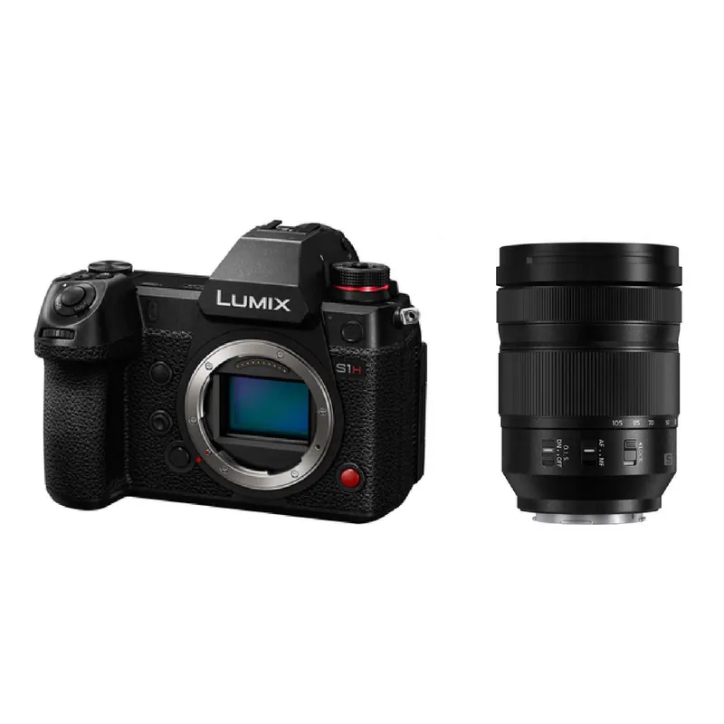 Sofort Bestellen Panasonic LUMIX DC-S1H + LUMIX S 24-105mm 1:4 Makro O.I.S. (S-R24105E)