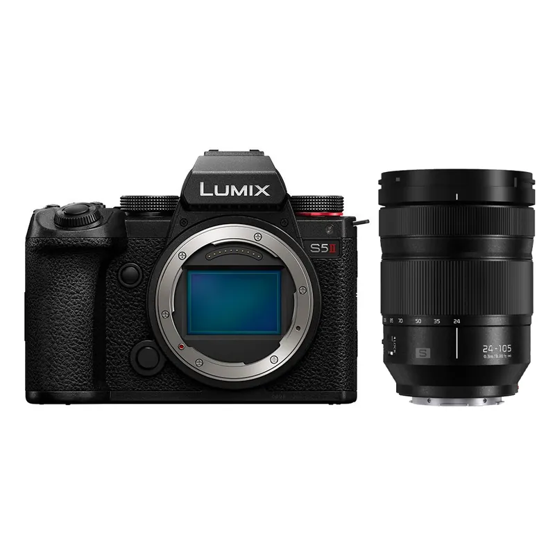Heißes Angebot Panasonic - Lumix S5M2E Body + 24-105mm / F4